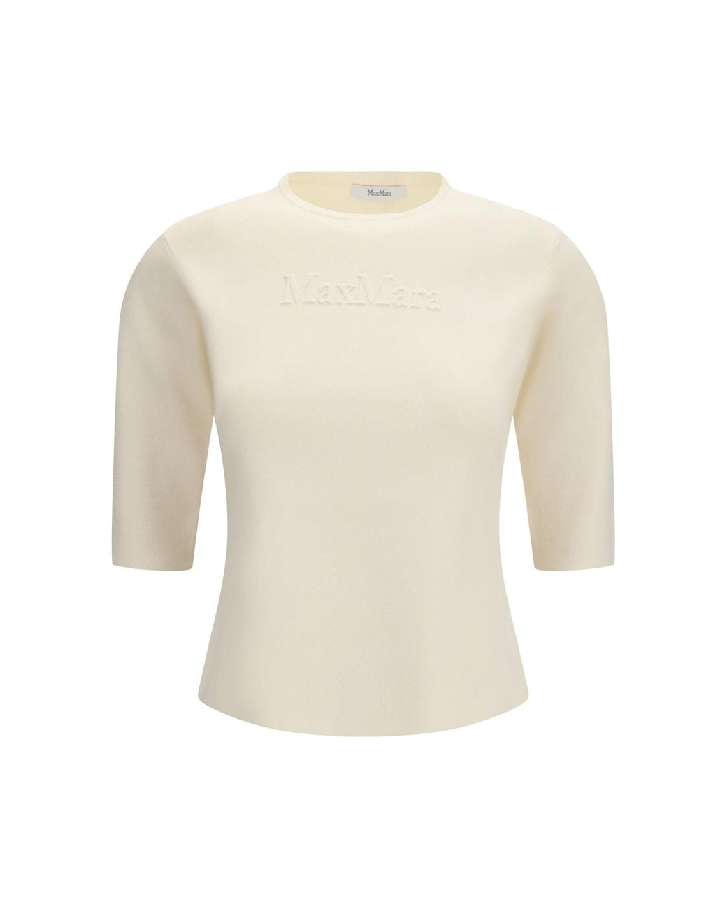Max Mara Pure White Mxpaustero T-Shirt Avorio