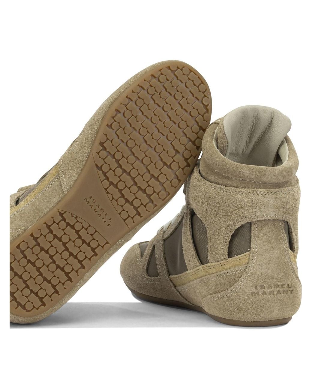 Isabel Marant Natural "Senny High" High Sneakers