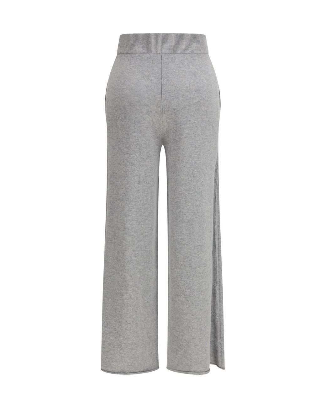 Max Mara Pure Gray Cashmere Pants Grigio Chiaro