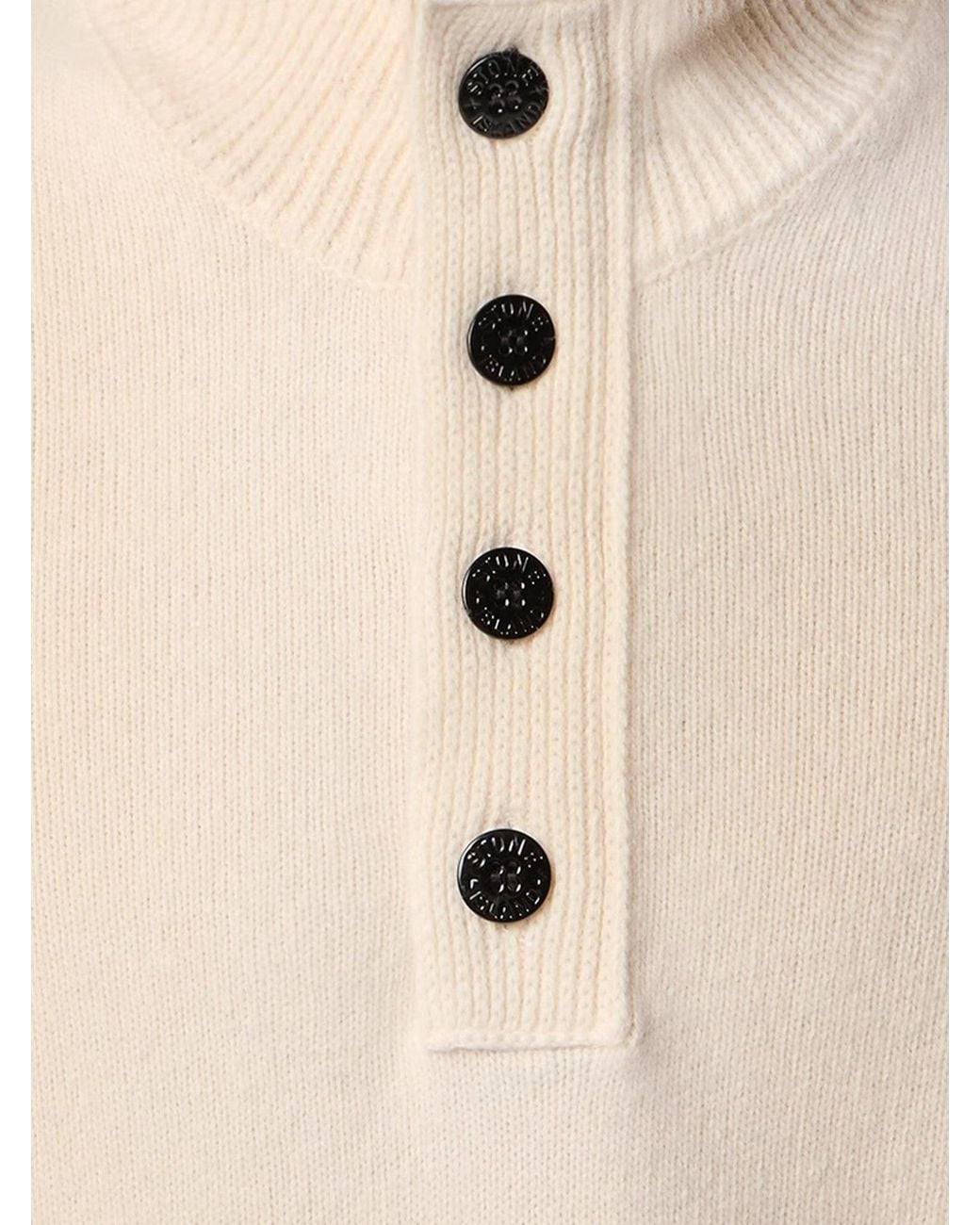 Stone Island Natural Virgin Wool Blend Sweater for men