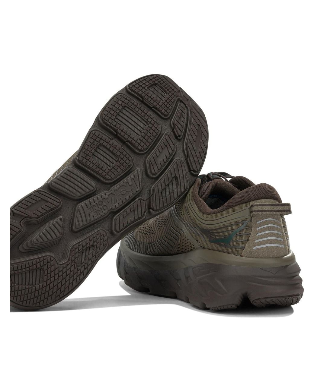 Hoka One One Brown "Bondi 7" Low-Top Sneakers