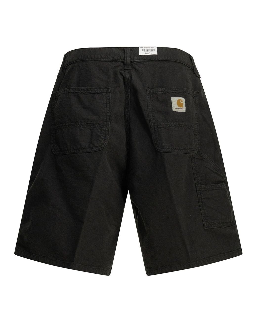 Carhartt Black Walter Single Knee Utility Cotton Shorts for men