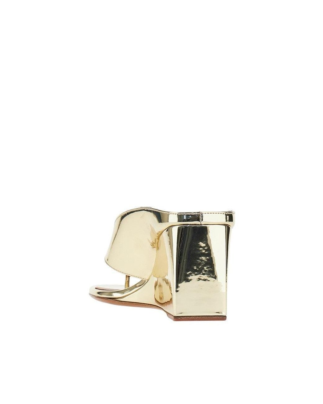 Alaïa Natural 'Cube' Thong Mules