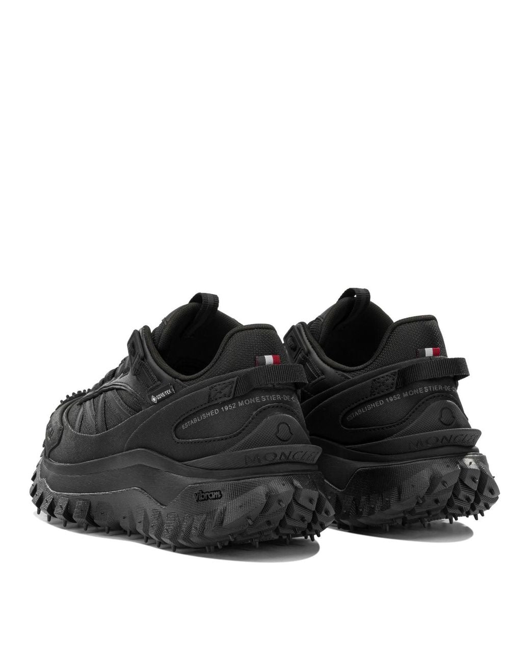 Moncler Black Trailgrip Gtx Low-Top Sneakers