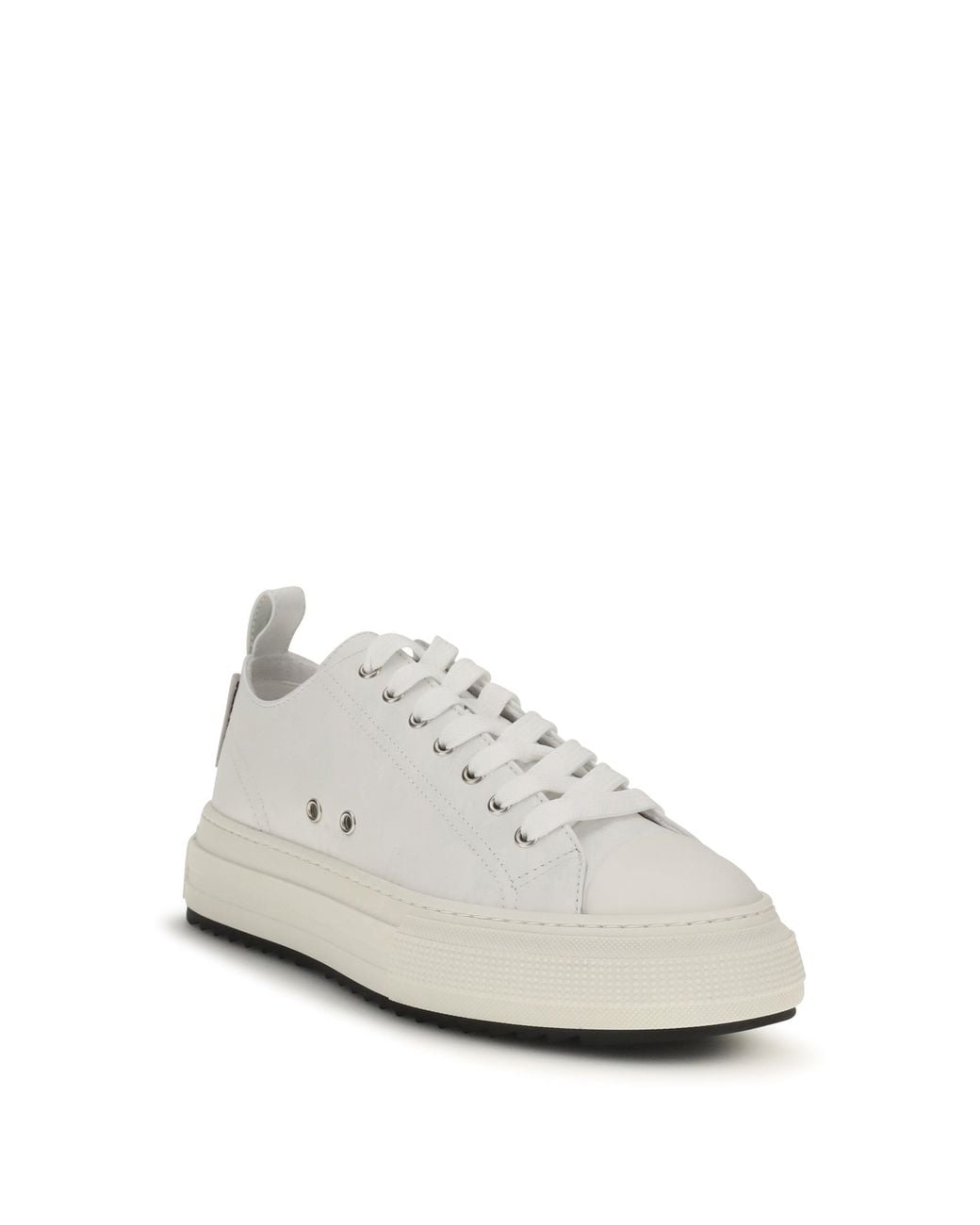 DSquared² White Platform Canvas Sneakers for men
