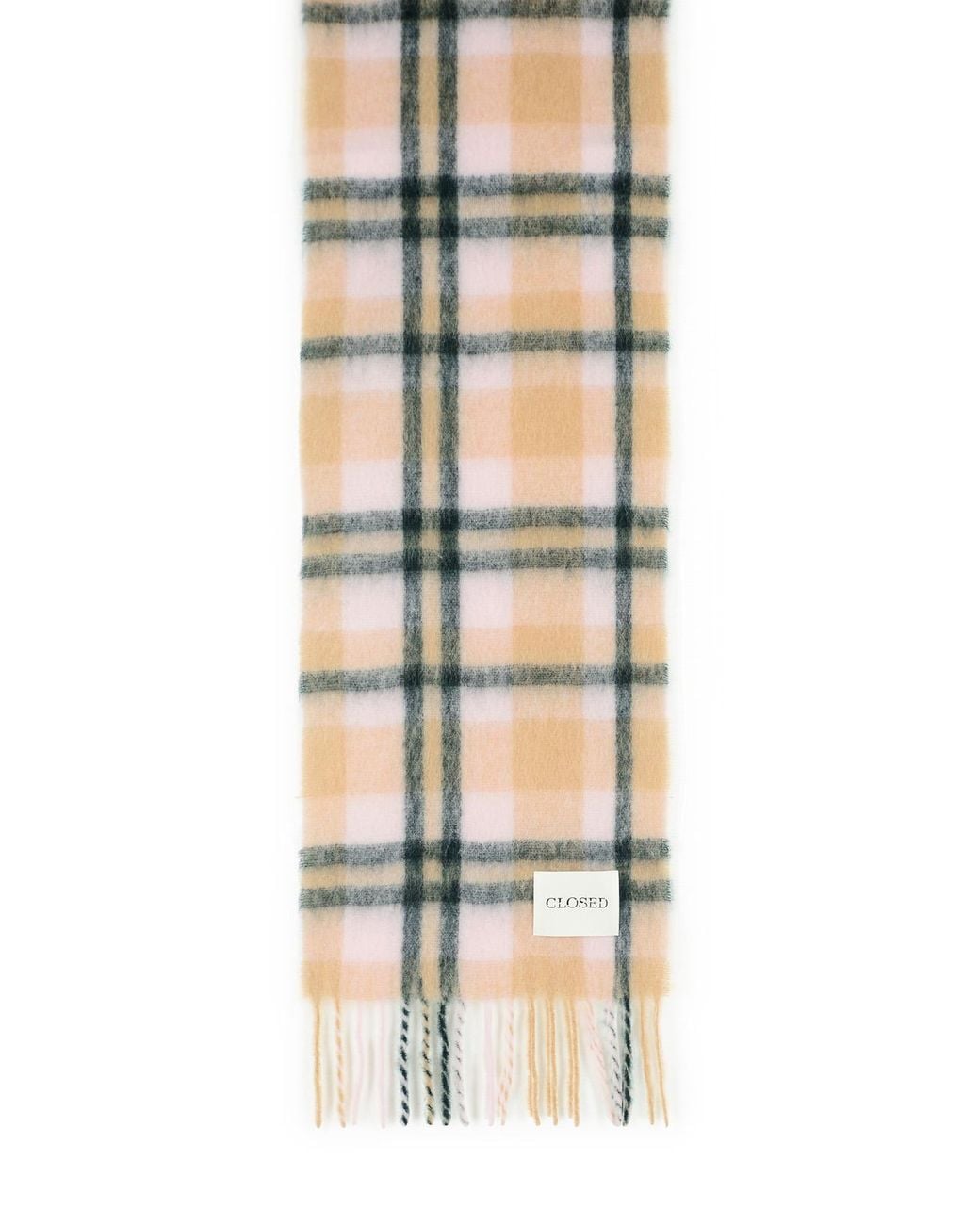 Closed Pink Wool Blend Scarf