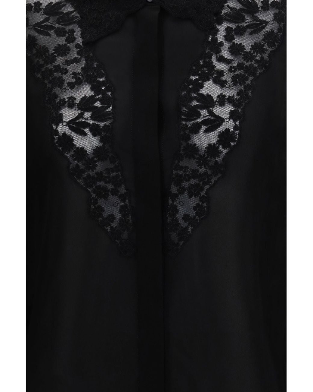 Fendi Black Georgette Shirt