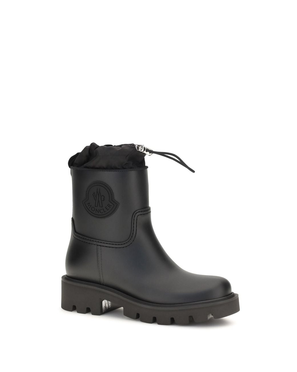 Moncler Black Kickstream Rain Boots
