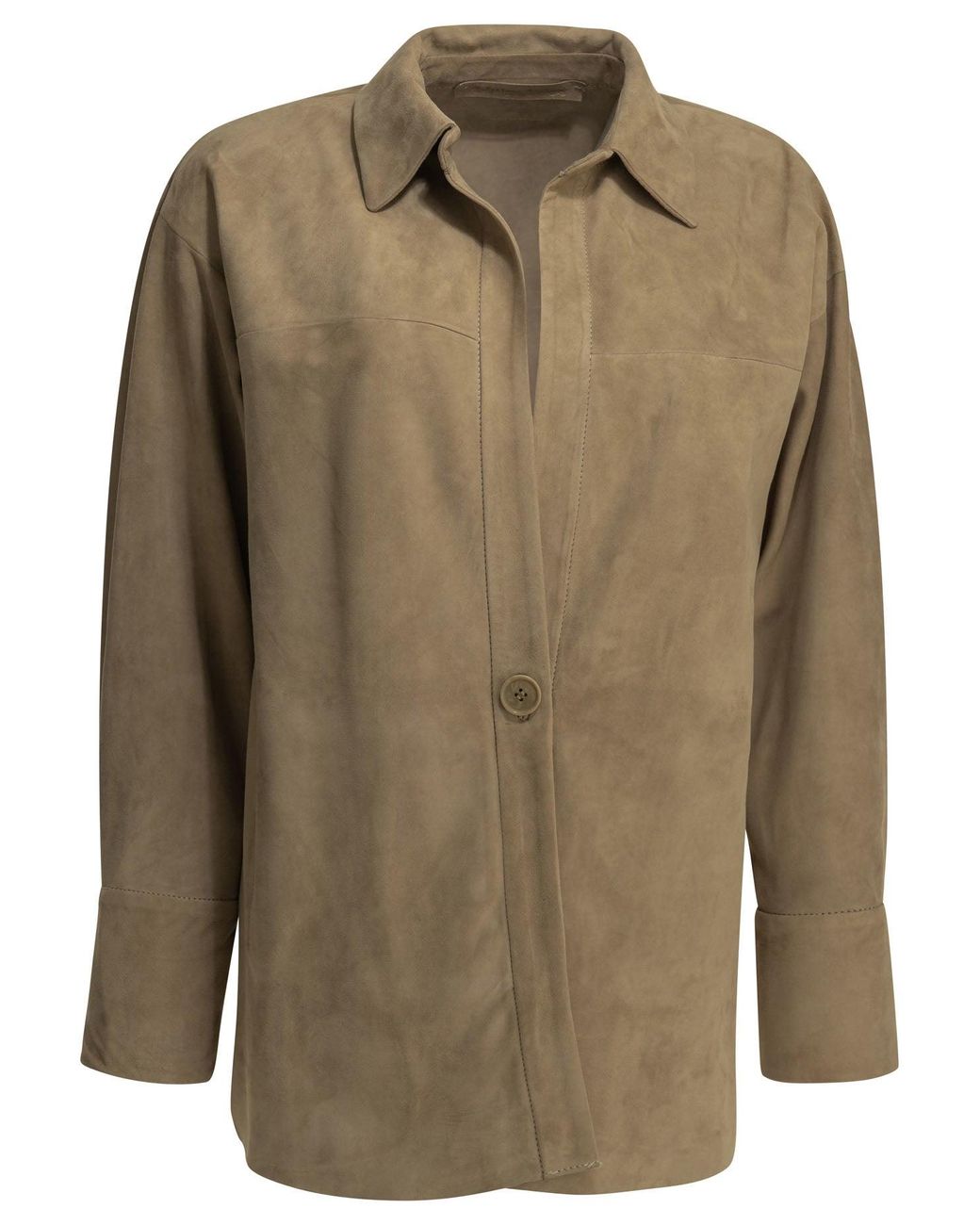 Salvatore Santoro Green Suede Leather Jacket