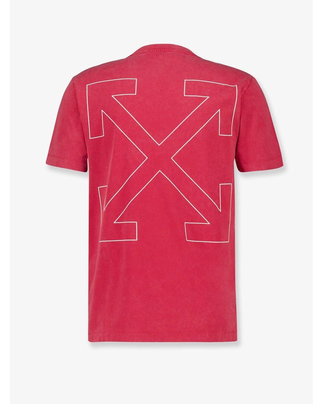 Off-White c/o Virgil Abloh Pink Off Cotton T-Shirt for men