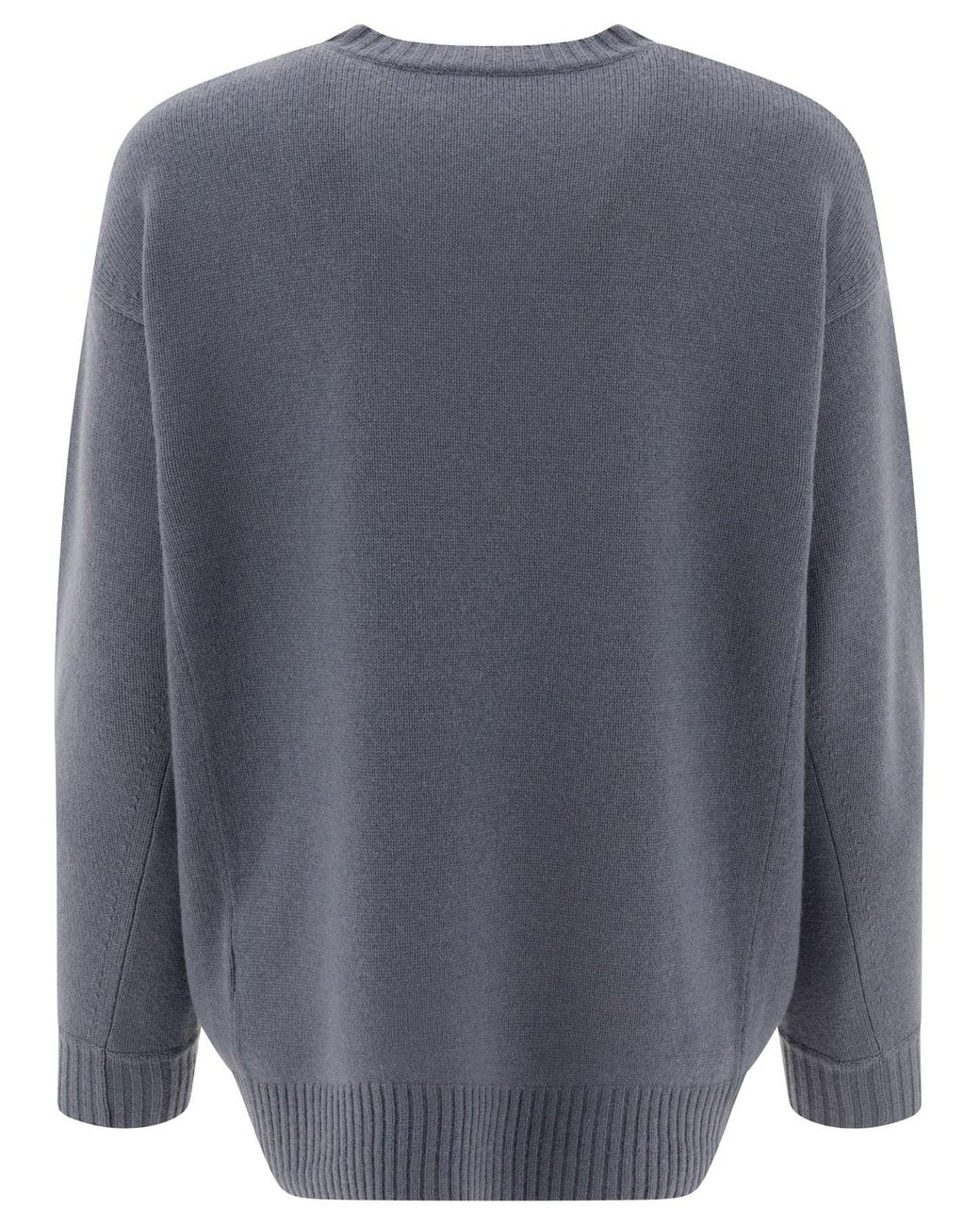 Max Mara Gray "1951" Crewneck Sweater