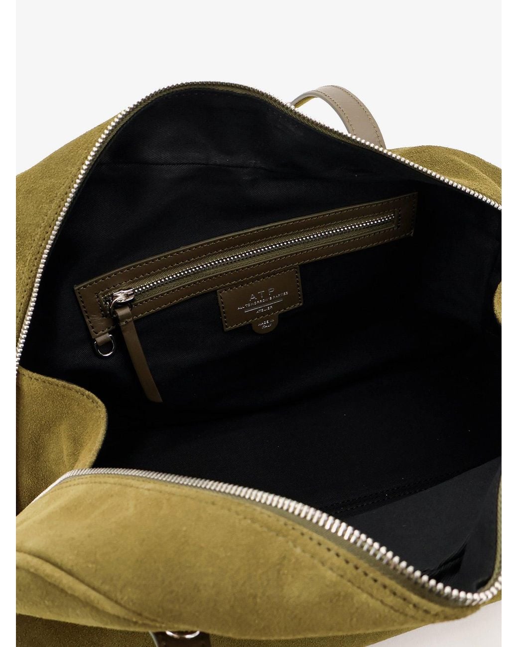Atp Atelier Green Noale Suede Shoulder Bag