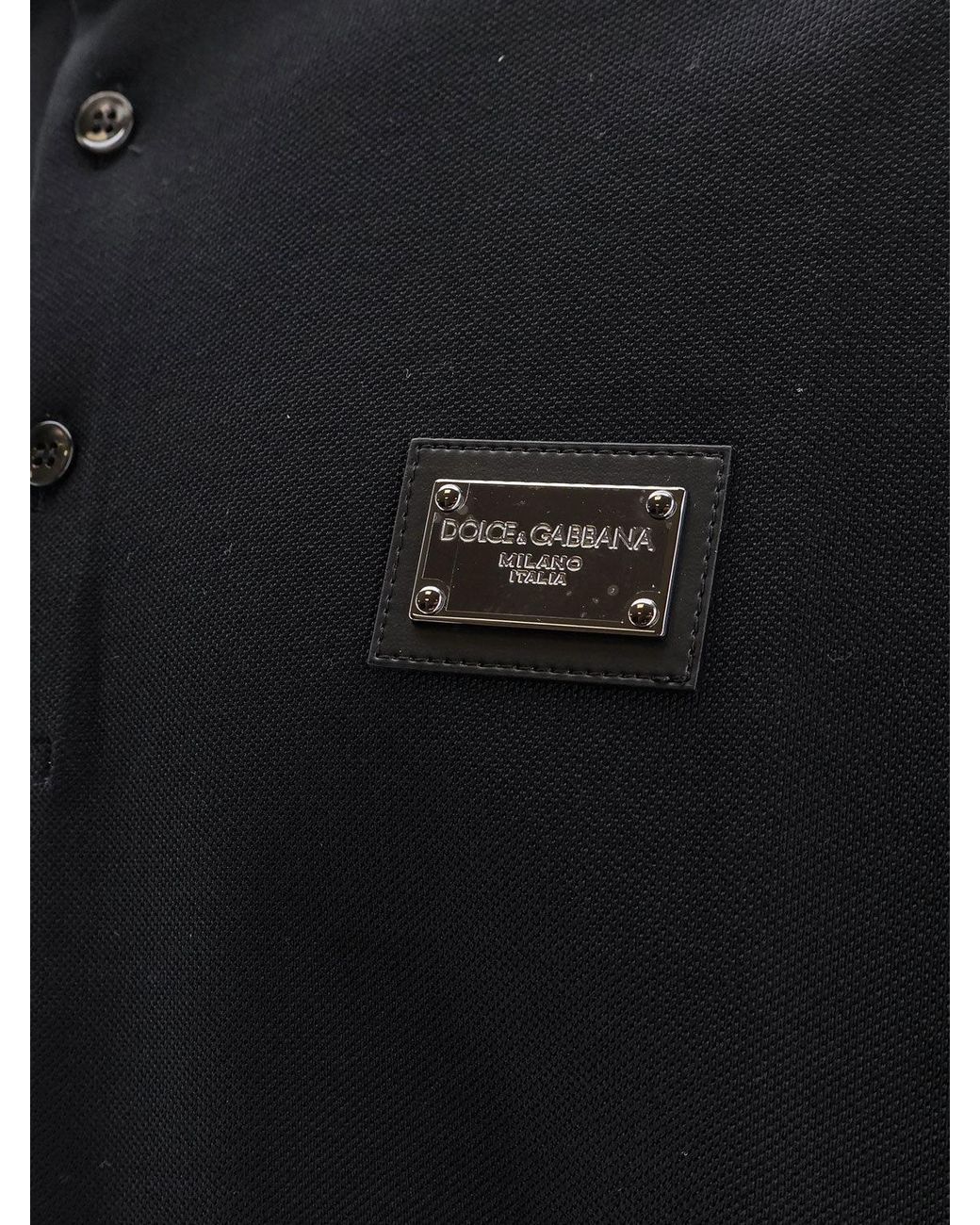 Dolce & Gabbana Black T-Shirts And Polos Cotone for men