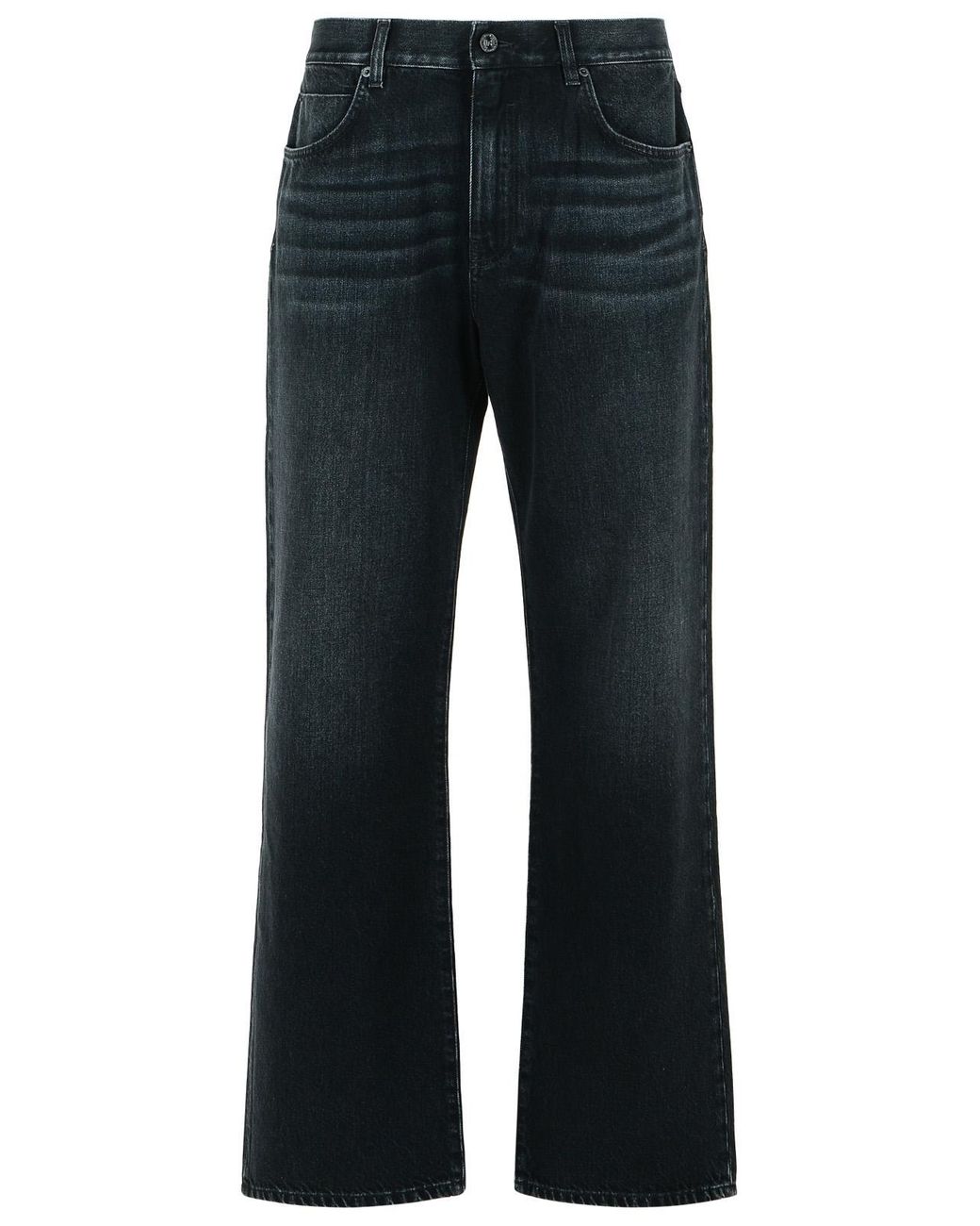 Balmain Blue Cotton Jeans for men