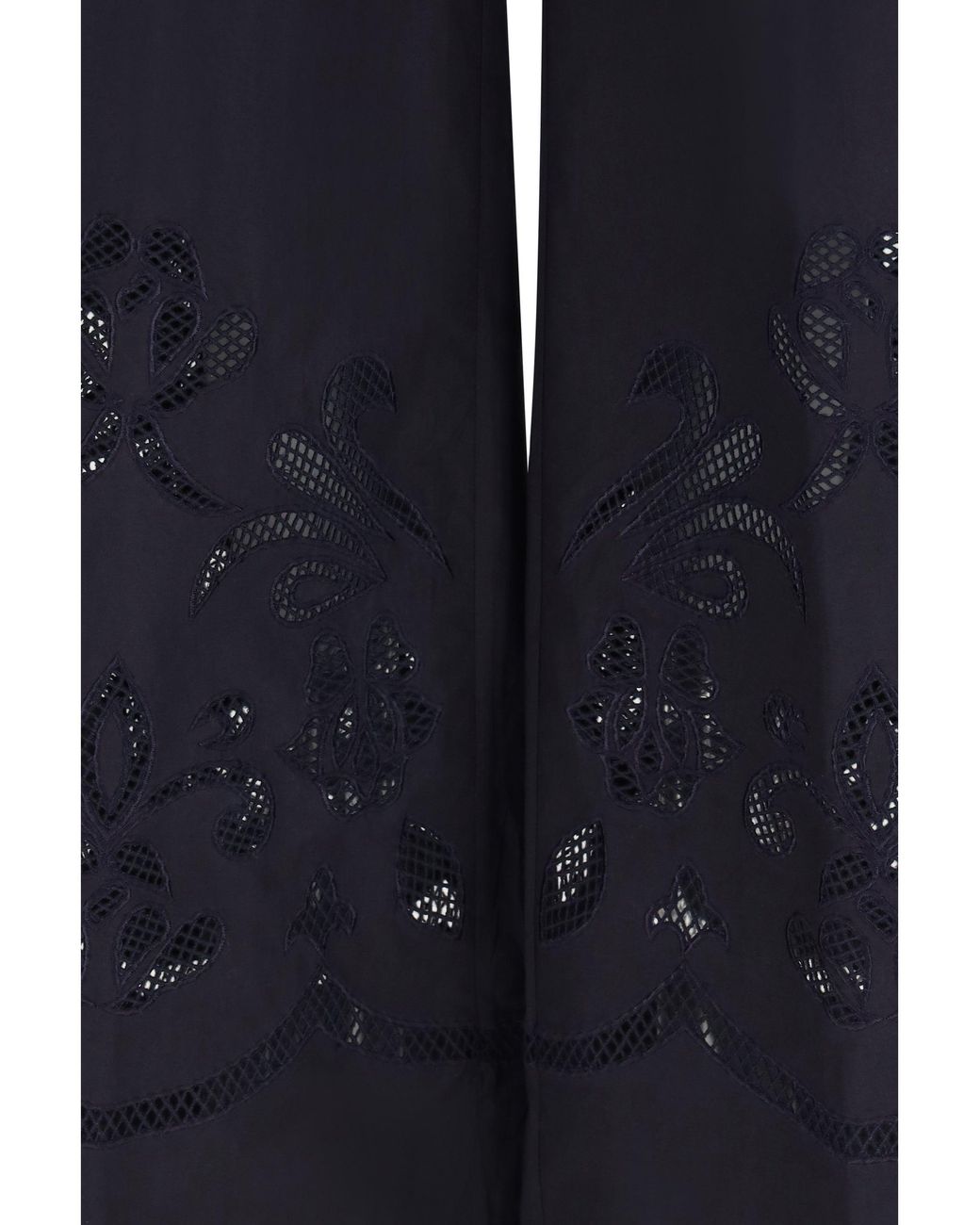 Forte_forte Blue Forte_Forte Embroidered Cotton Pants
