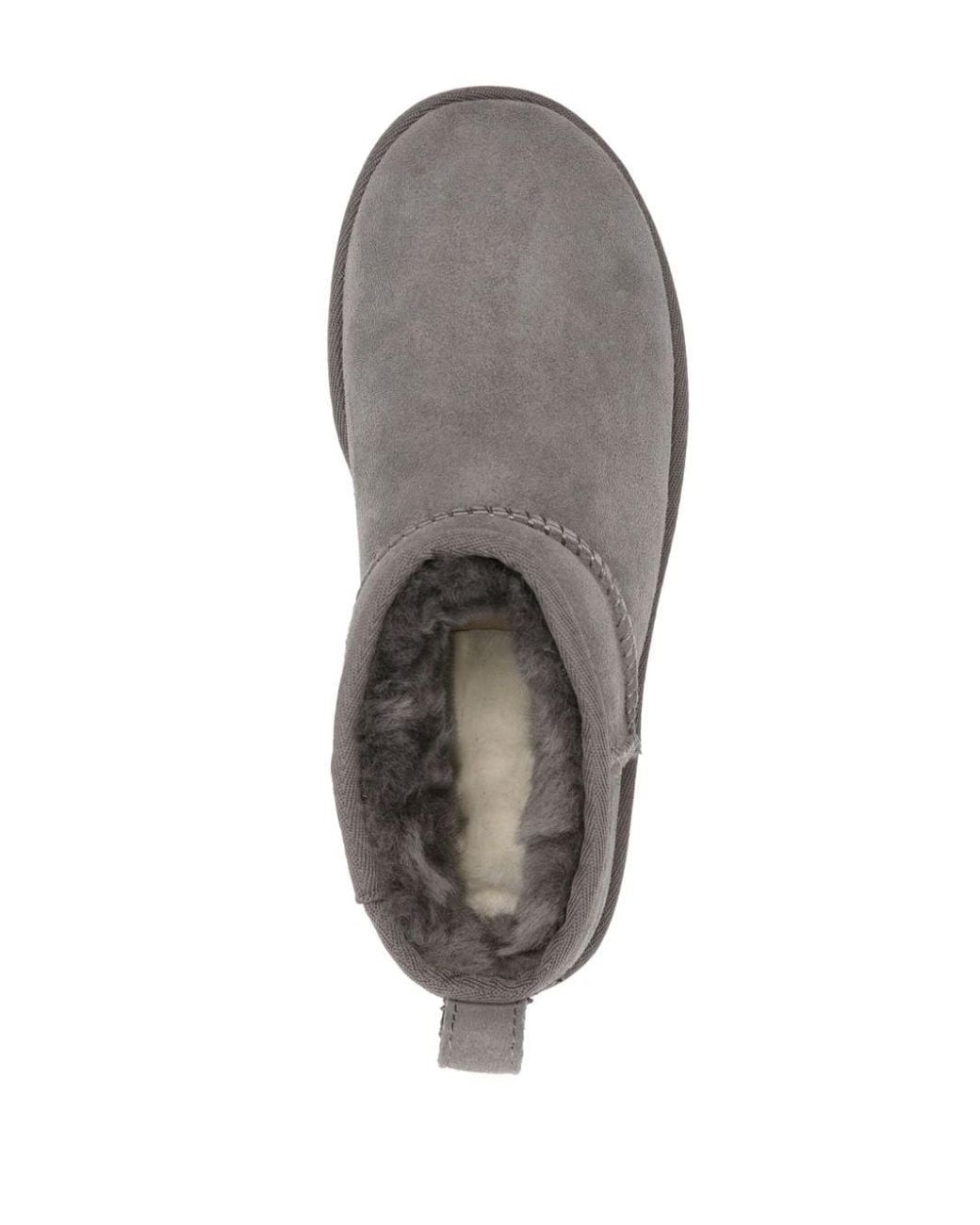 Ugg Gray Boots Classic Ultra Mini