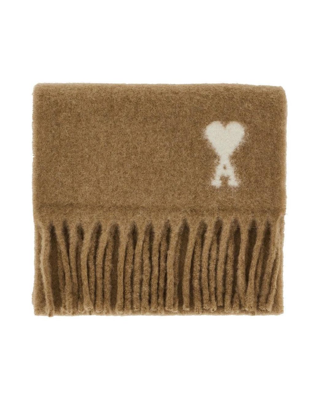 World Class Fashion Natural Ami 'Ami De Coeur' Alpaca-Blend Scarf for men