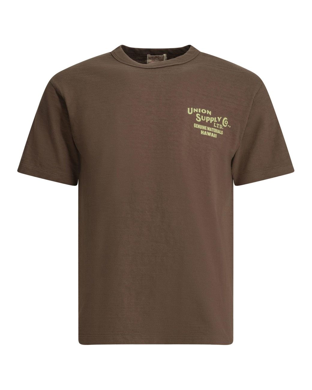 Sun Surf Brown Crewneck T-Shirt for men