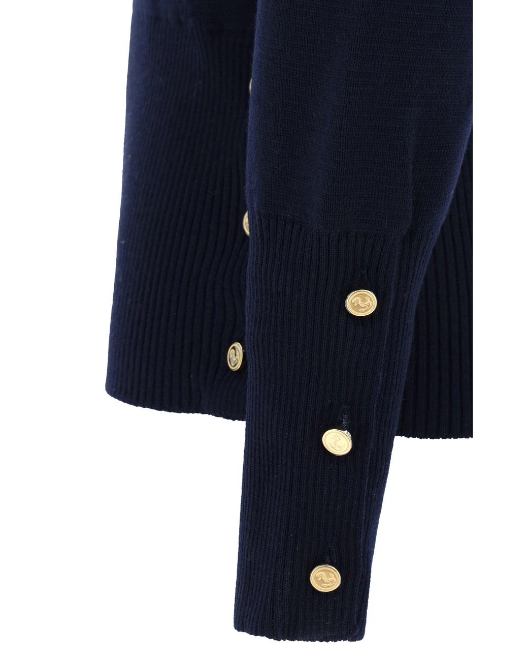 Thom Browne Blue Virgin Wool Sweater