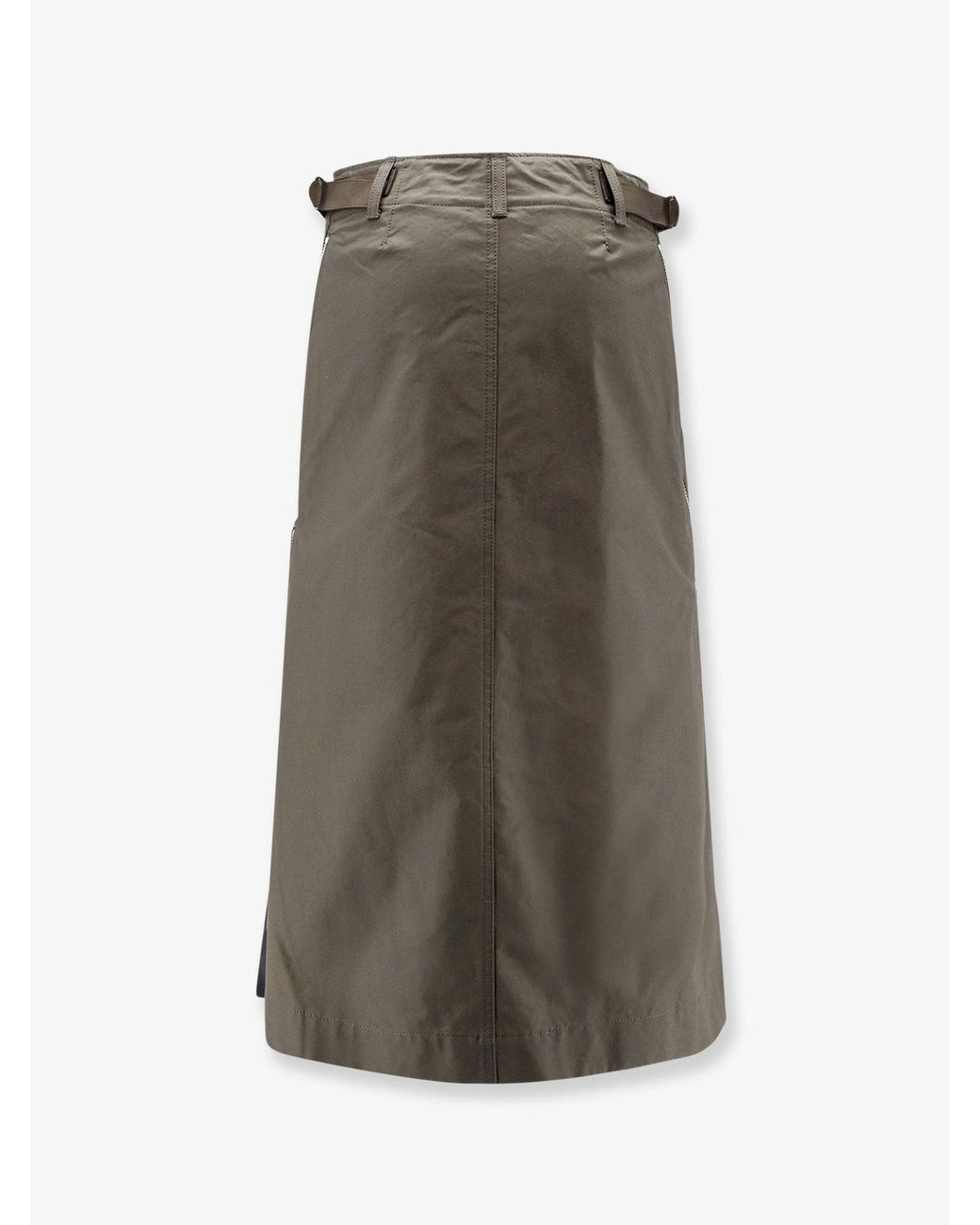 Sacai Green Cotton Skirt