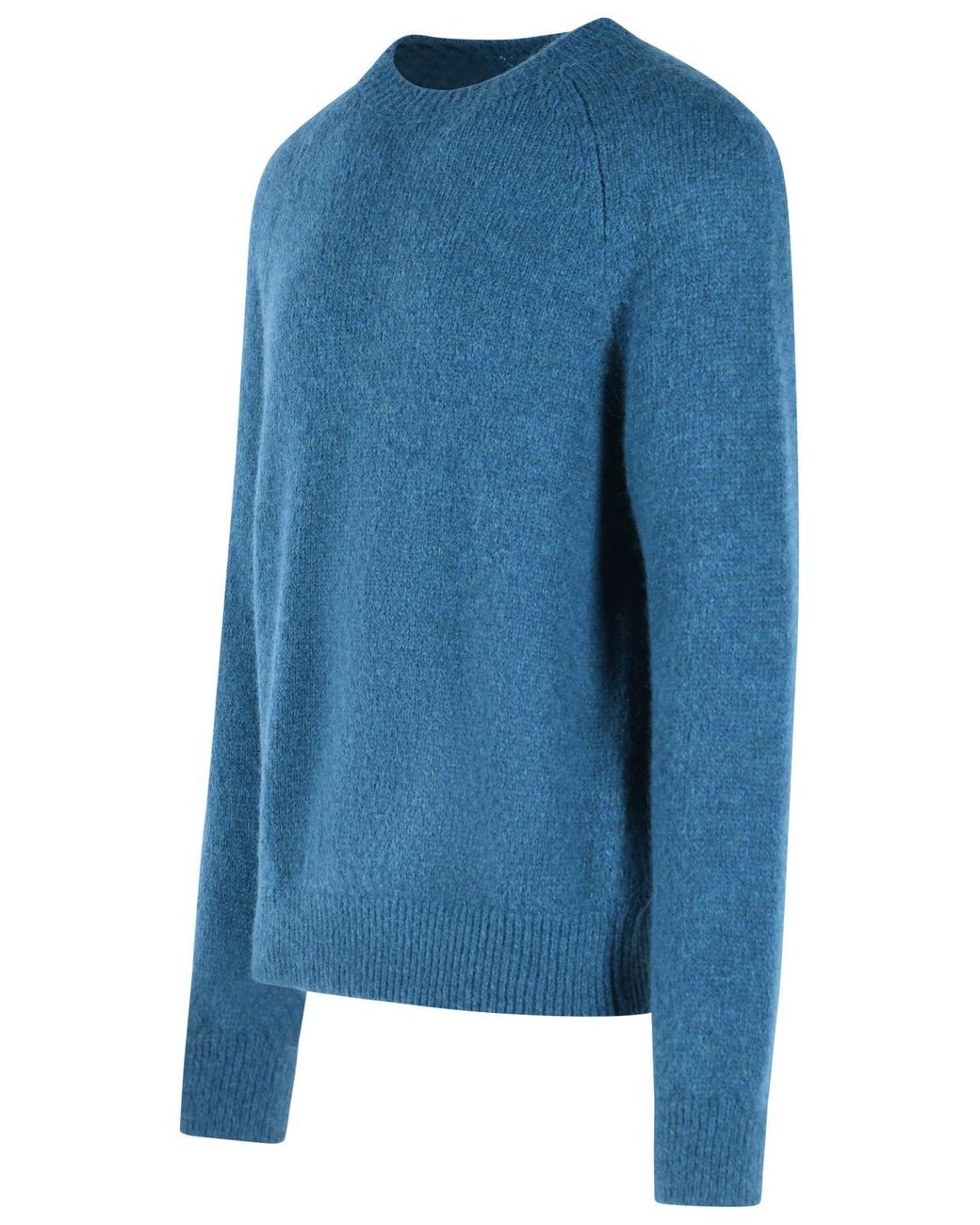 Dries Van Noten Blue 'Melbourne' Alpaca Blend Sweater for men