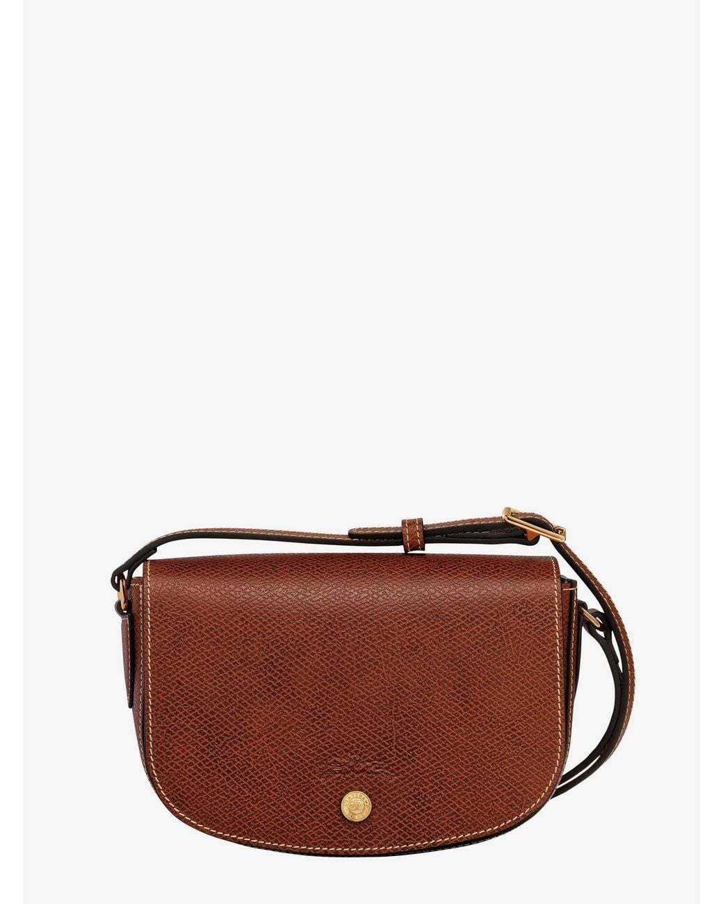 Longchamp Brown Leather Crossbody Bag