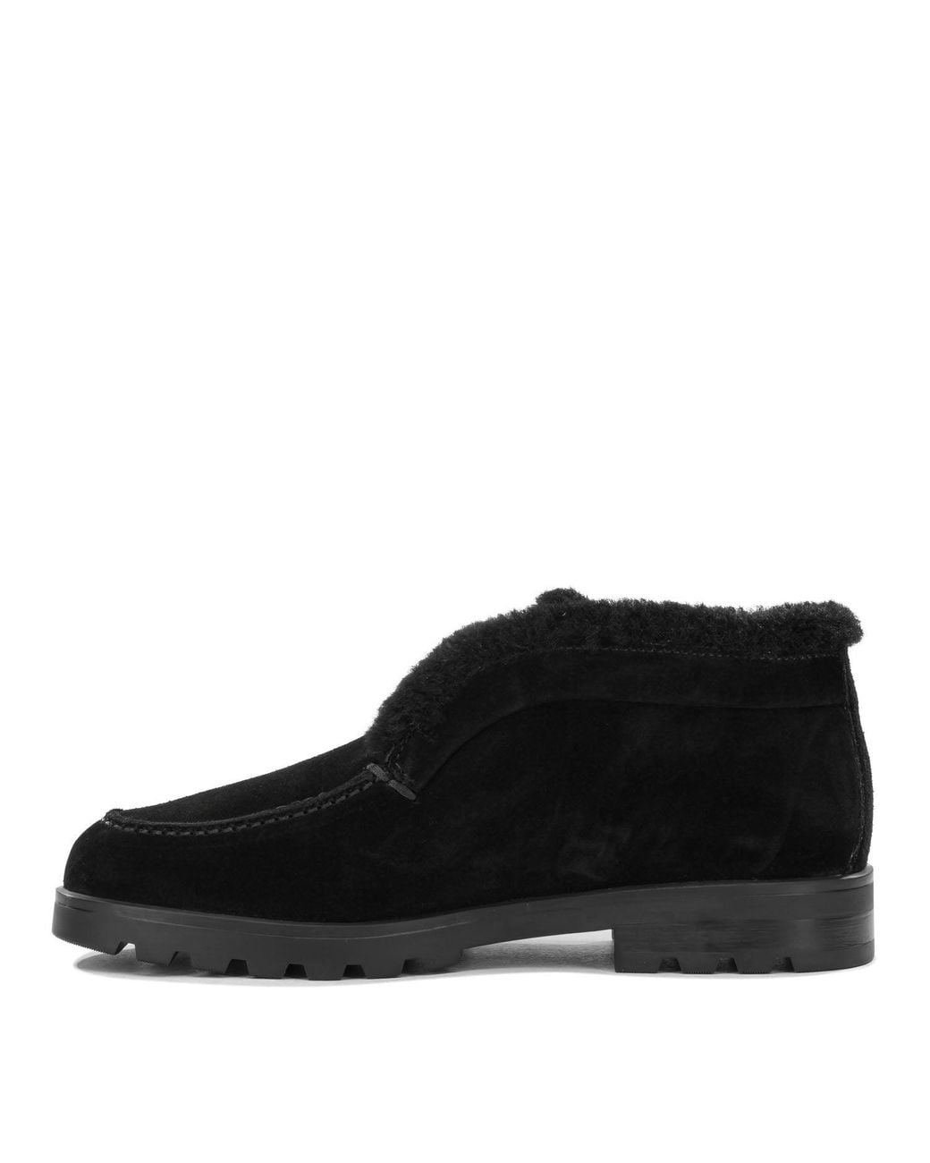 Santoni Black Desert Loafers