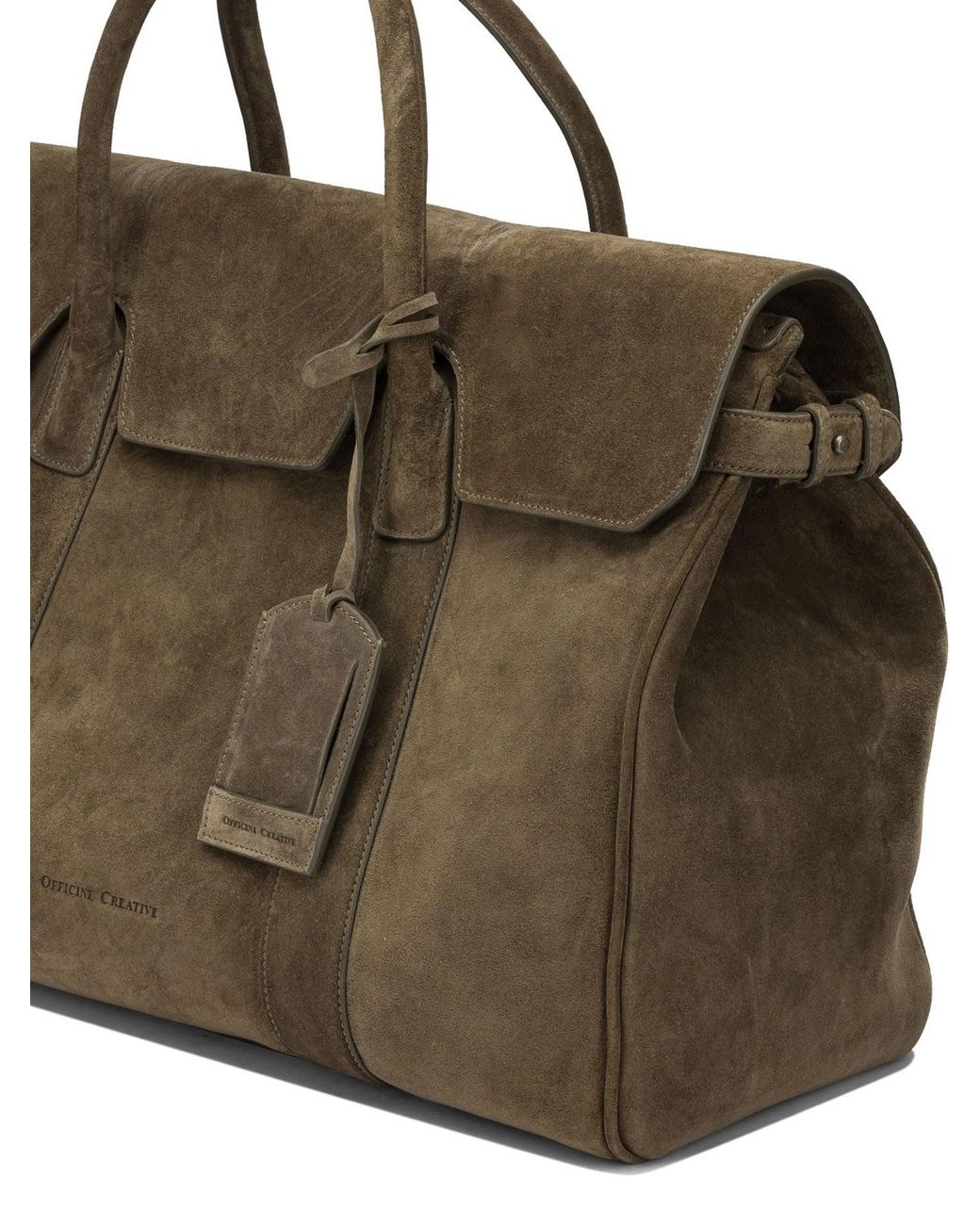Officine Creative Brown "Bostonian 001" Travel Bag