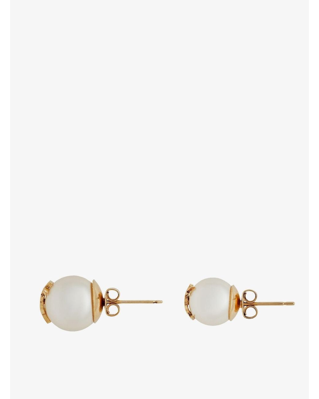 Saint Laurent Natural Orecchini Asimmetrici Con Dettaglio Cassandre