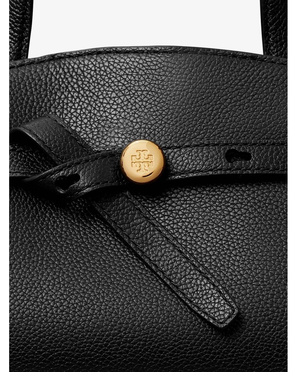 Tory Burch Black Romy Small Leather Satchel Bag
