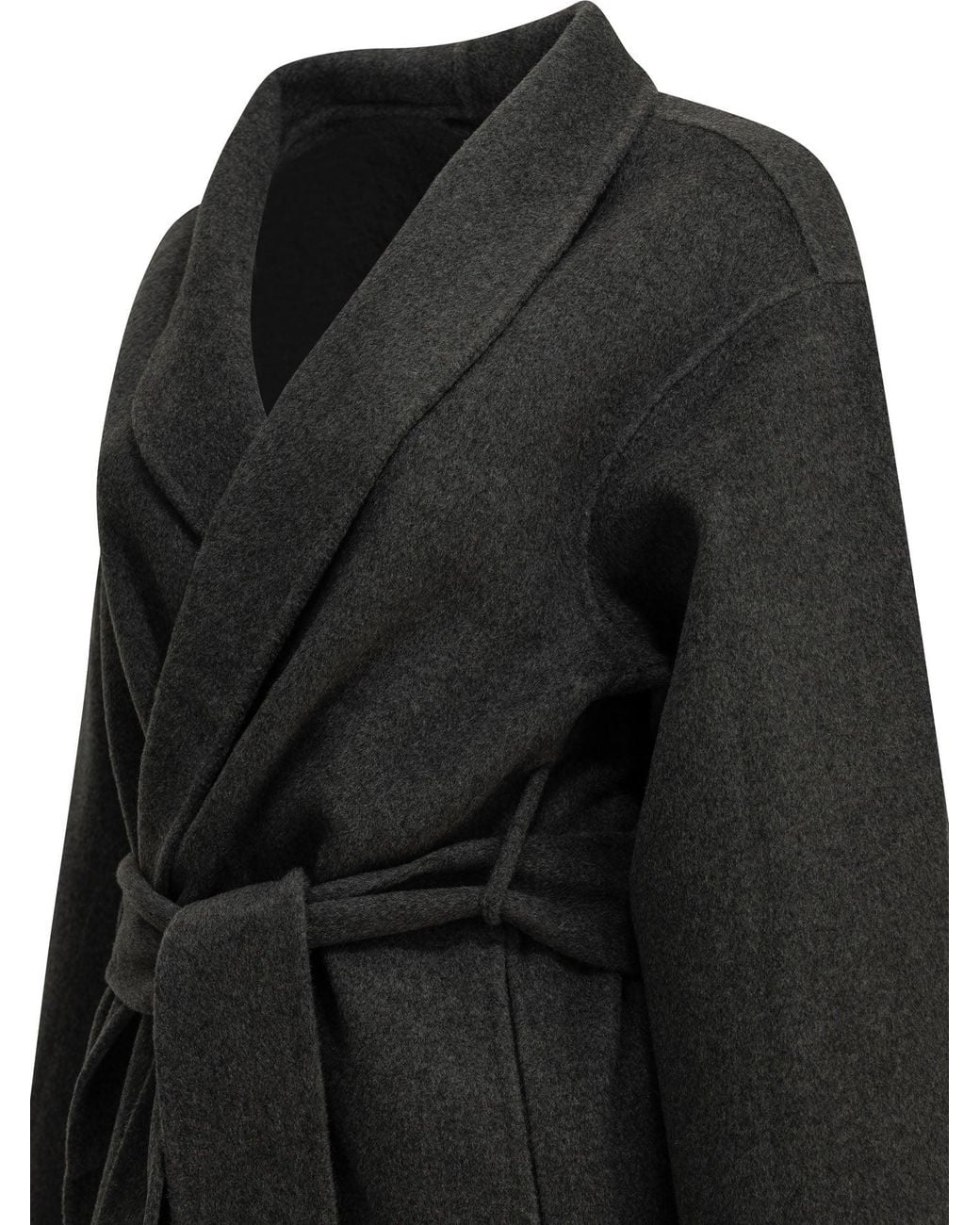 Almada Label Black Mara Long Coat Dark