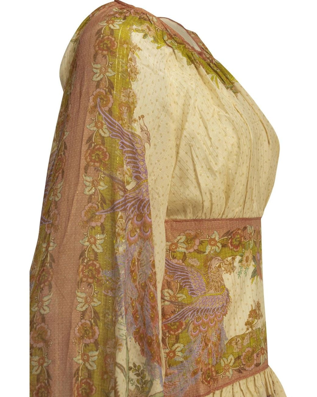 Zimmermann Natural "Indra" Short Dress