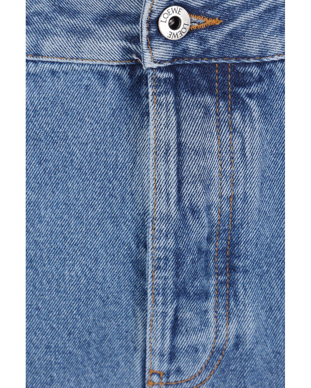 Loewe Blue Anagram Baggy Jeans