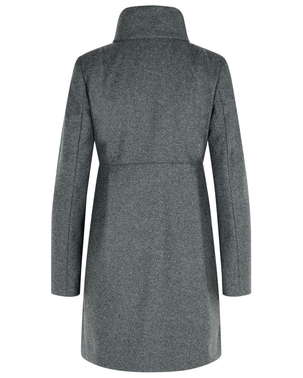 Fay Gray Graphite Wool Blend Coat