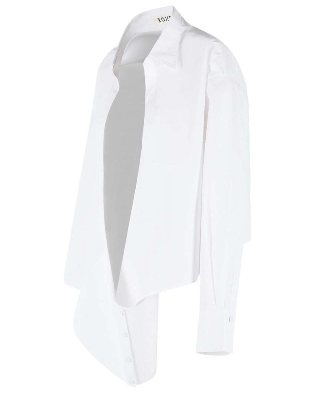 Rohe White Wrap Cotton Shirt