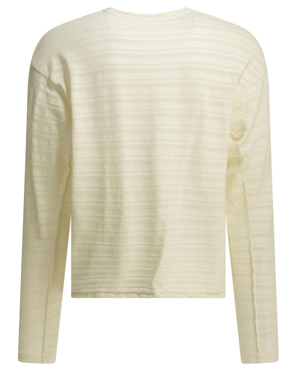mfpen Natural Knitted Crew Neck Organic Cotton Sweater for men
