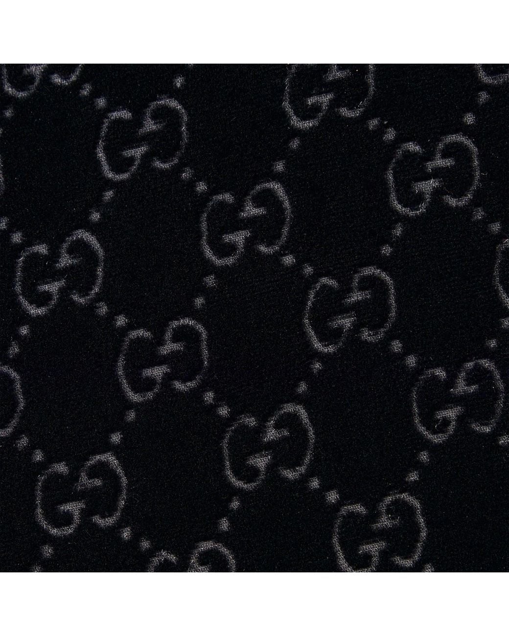 Gucci Black Velvet Gg Skirt