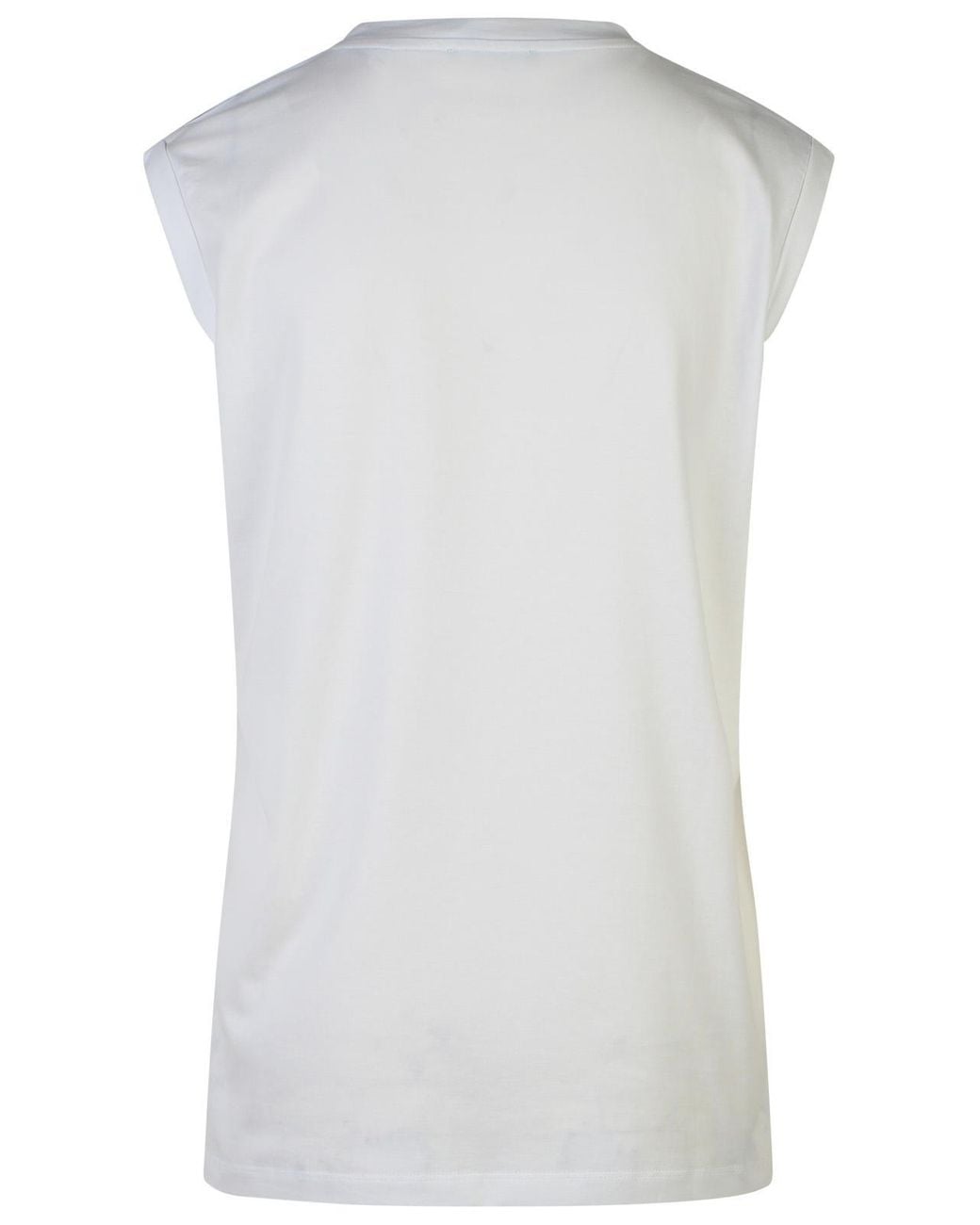 Balmain Gray Cotton Tank Top