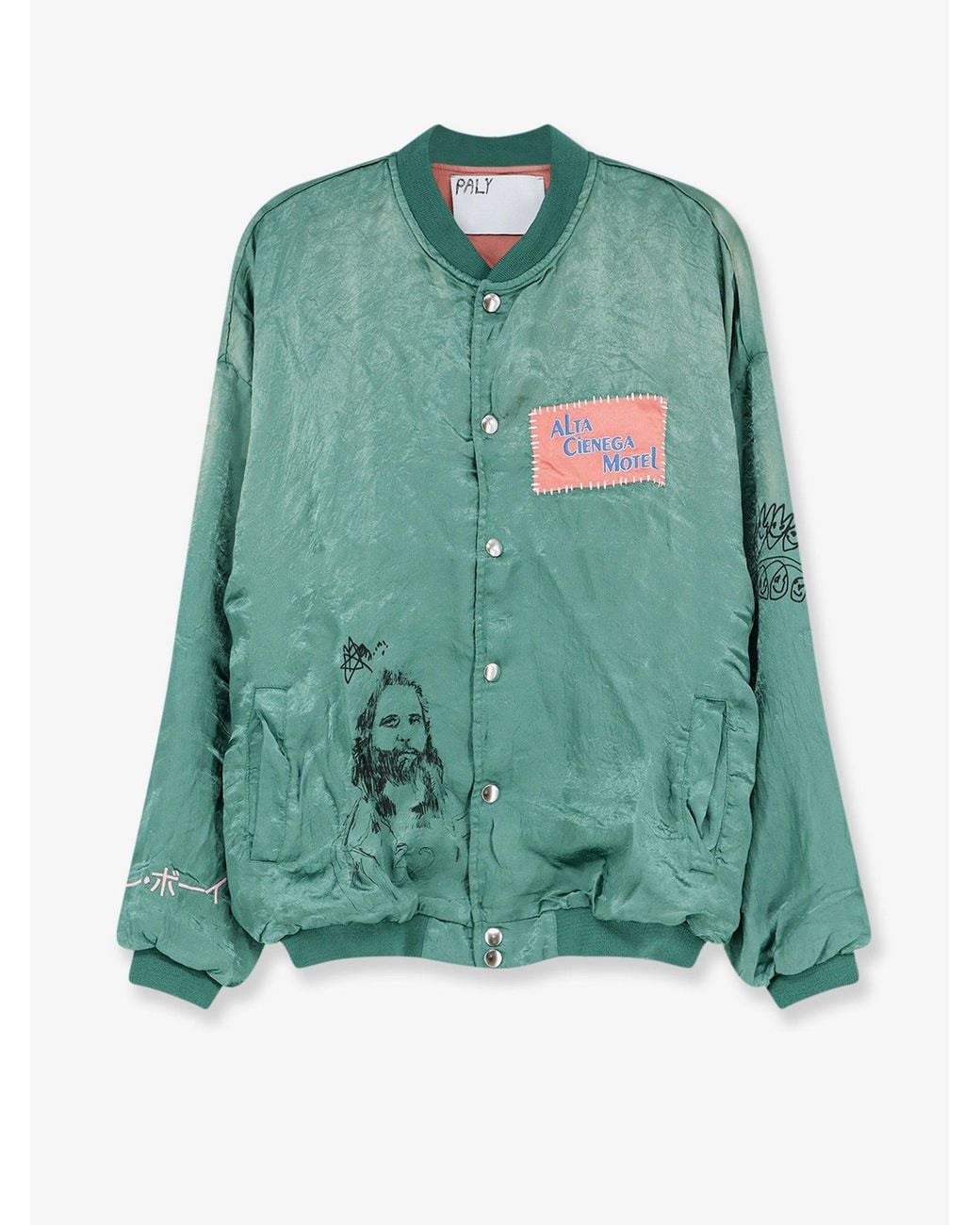 PALY Green Jim's Room Satin Jacket for men