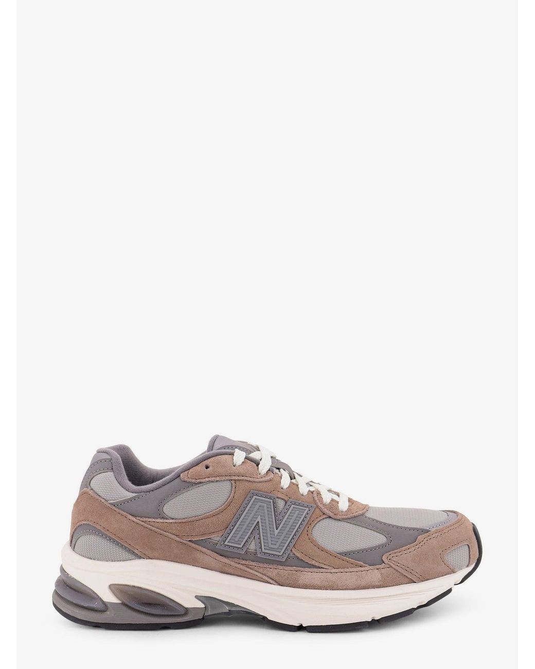 New Balance White U2010 Leather Sneakers for men