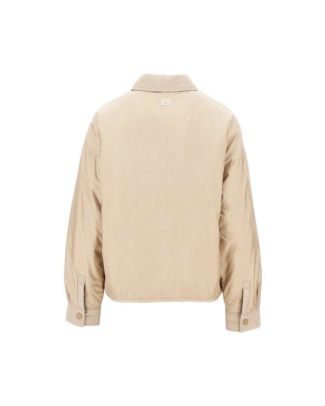 Weekend by Maxmara Natural Quilted Jacket With Corduory Collar