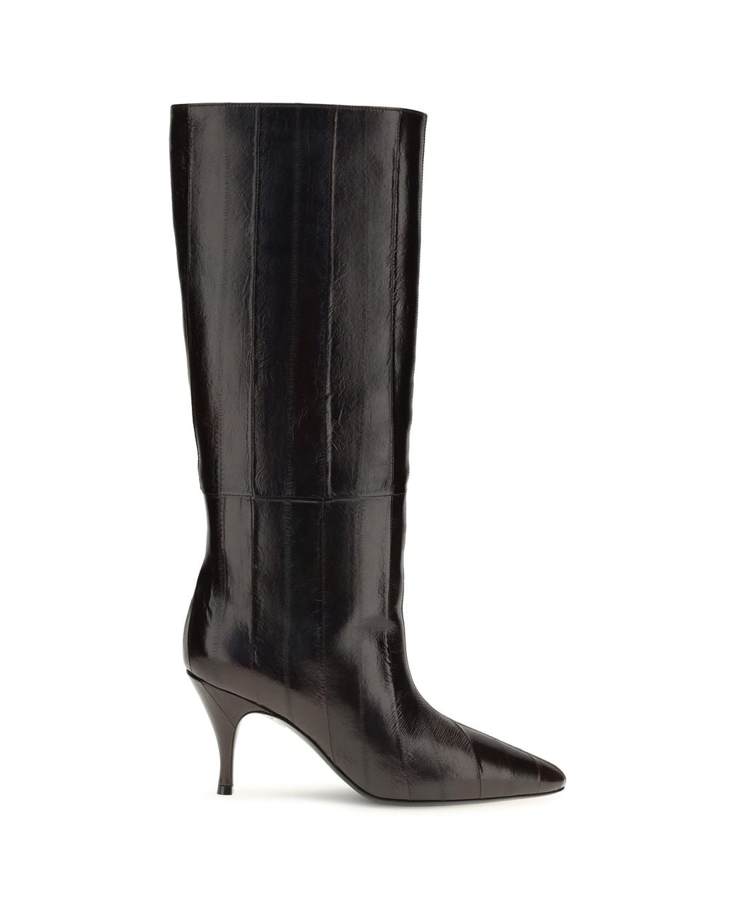 Herbert Levine Black Tall Leather Boots