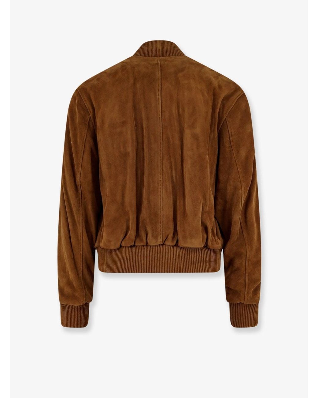AMI Brown Suede Leather Jacket for men