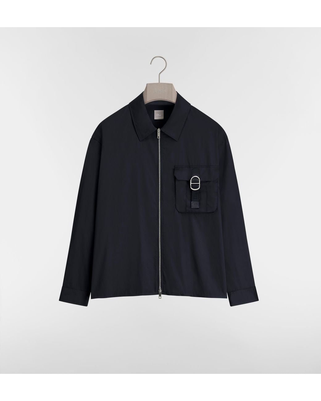 Dior Blue Zippered Lightweight Jacket for men