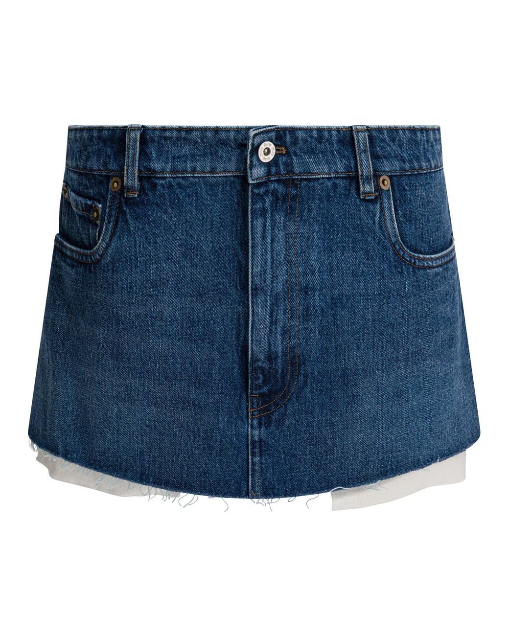 Miu Miu Blue Denim Miniskirt
