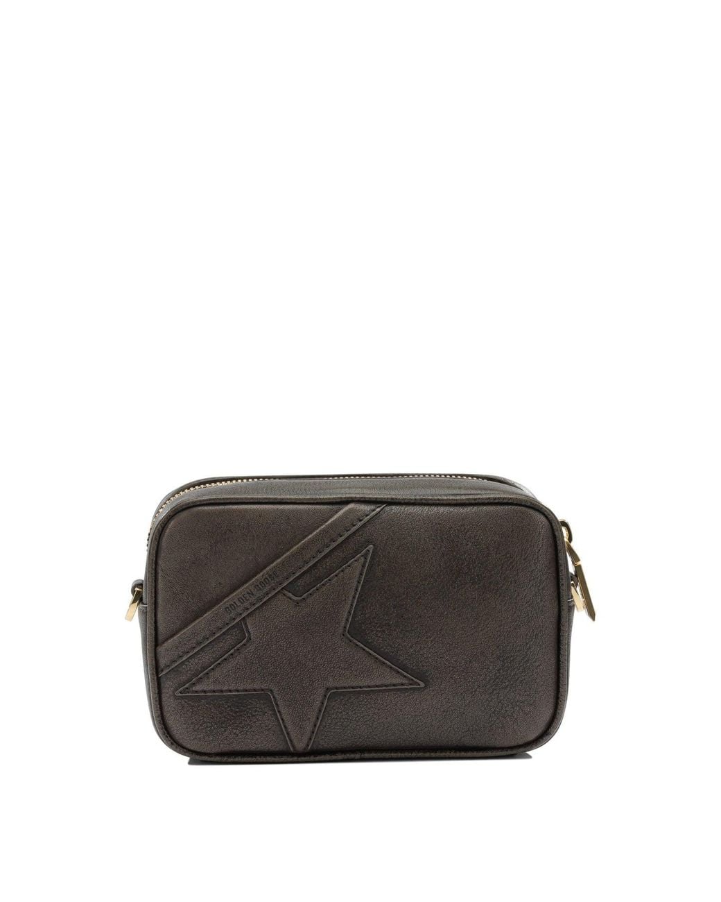Golden Goose Deluxe Brand Gray "Star Bag" Mini Pouch Bag