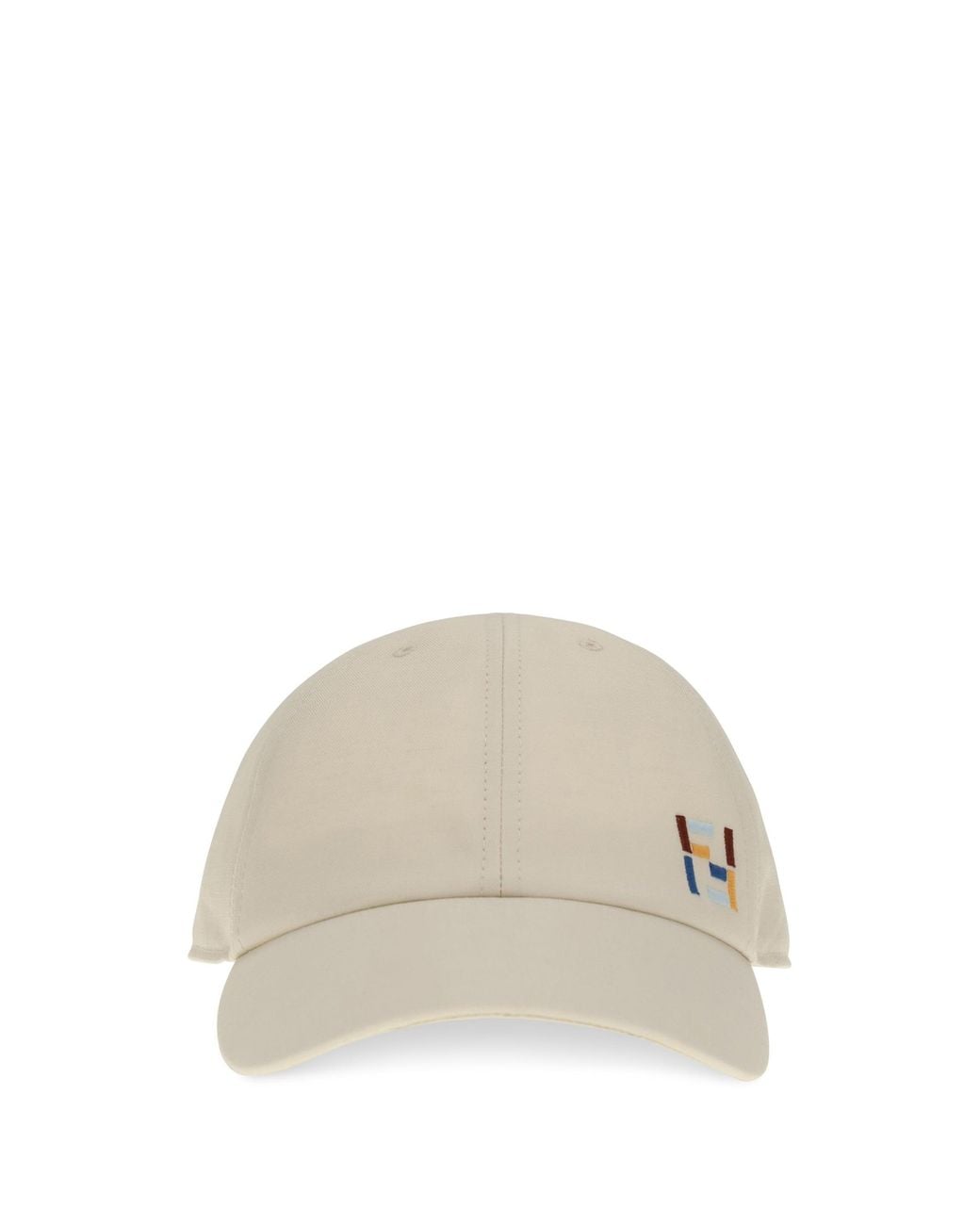 Fendi White Baseball Cap Cotton for men