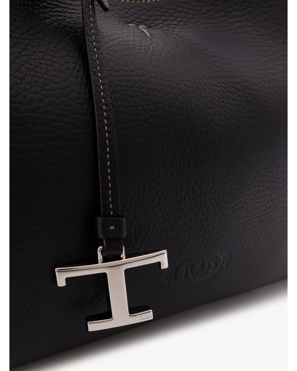 Tod's Black Leather Shoulder Bag