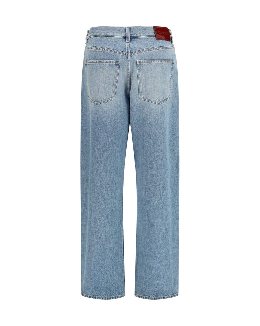Gucci Blue Cotton Jeans