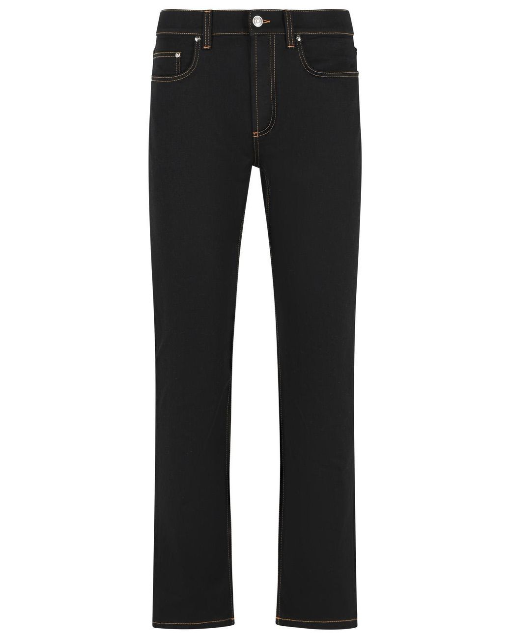 Versace Black Cotton Jeans for men